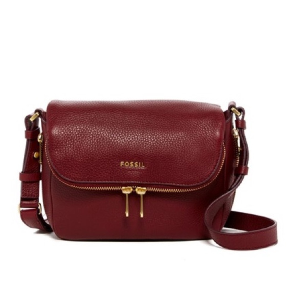 Fossil Preston small flap leather handbag